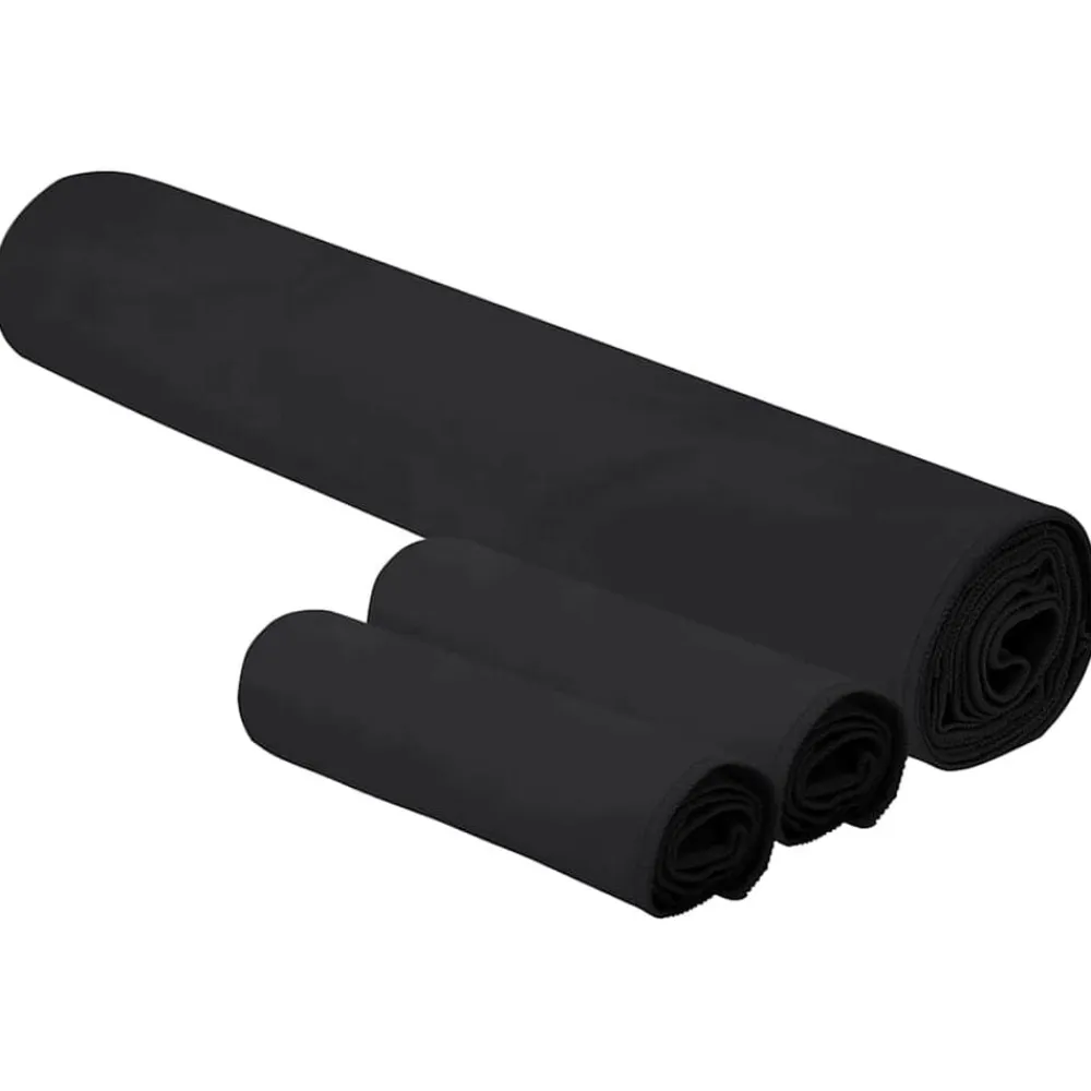 vidaXL Ropa De Casa-Set de Toallas de Deportes 3 pcs Poliéster y Poliamida