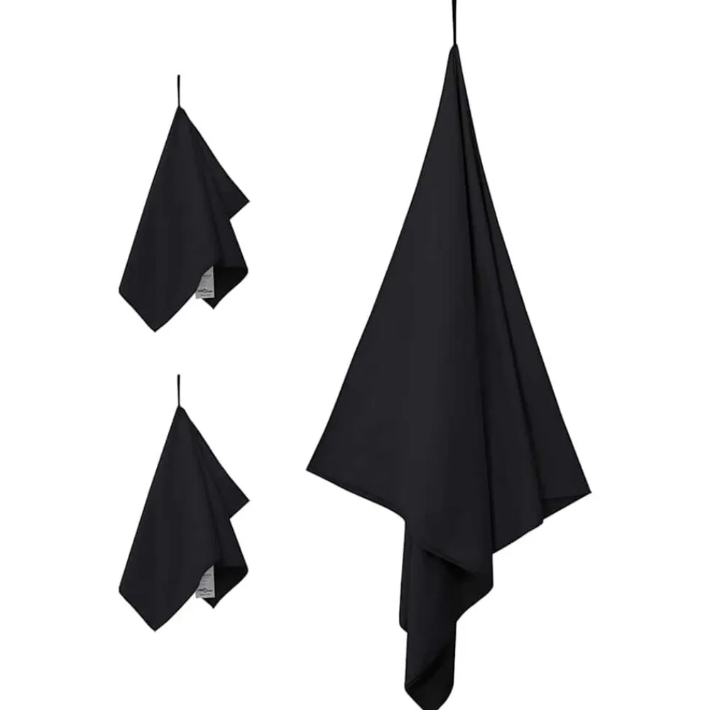 vidaXL Ropa De Casa-Set de Toallas de Deportes 3 pcs Poliéster y Poliamida