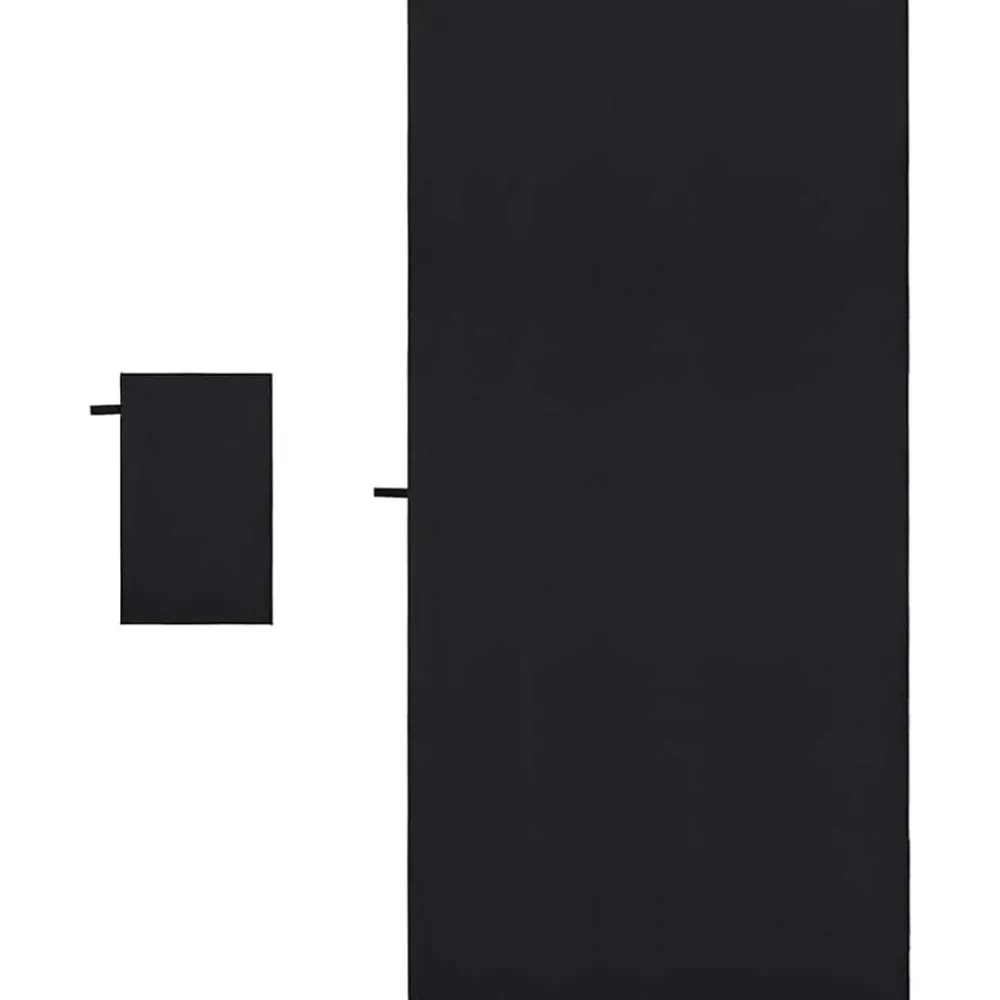 vidaXL Set de Toallas de Deportes 2 pcs tela Negro Online