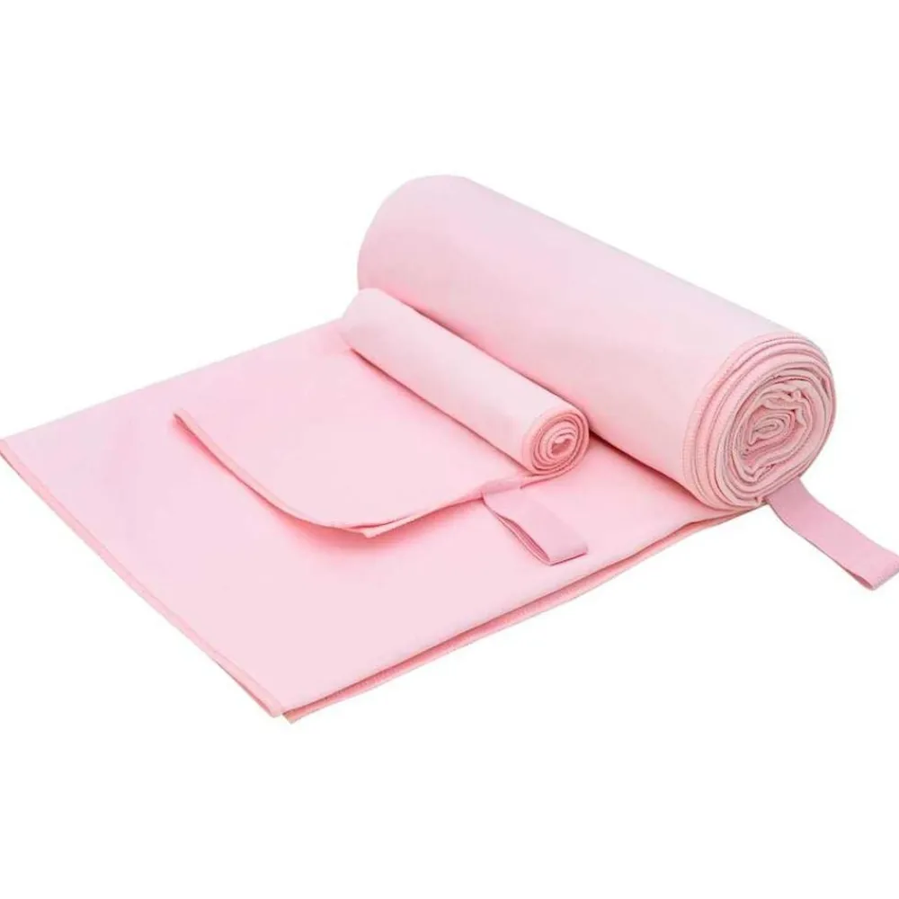 vidaXL Set de Toallas de Deportes 2 pcs tela Rosa Hot