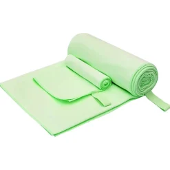 vidaXL Set de Toallas de Deportes 2 pcs tela Verde Outlet