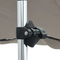 vidaXL Piezas Y Accesorios Para Vehículos-Set de toldo T-Top extensión gris 170x170x(113-182,5) cm