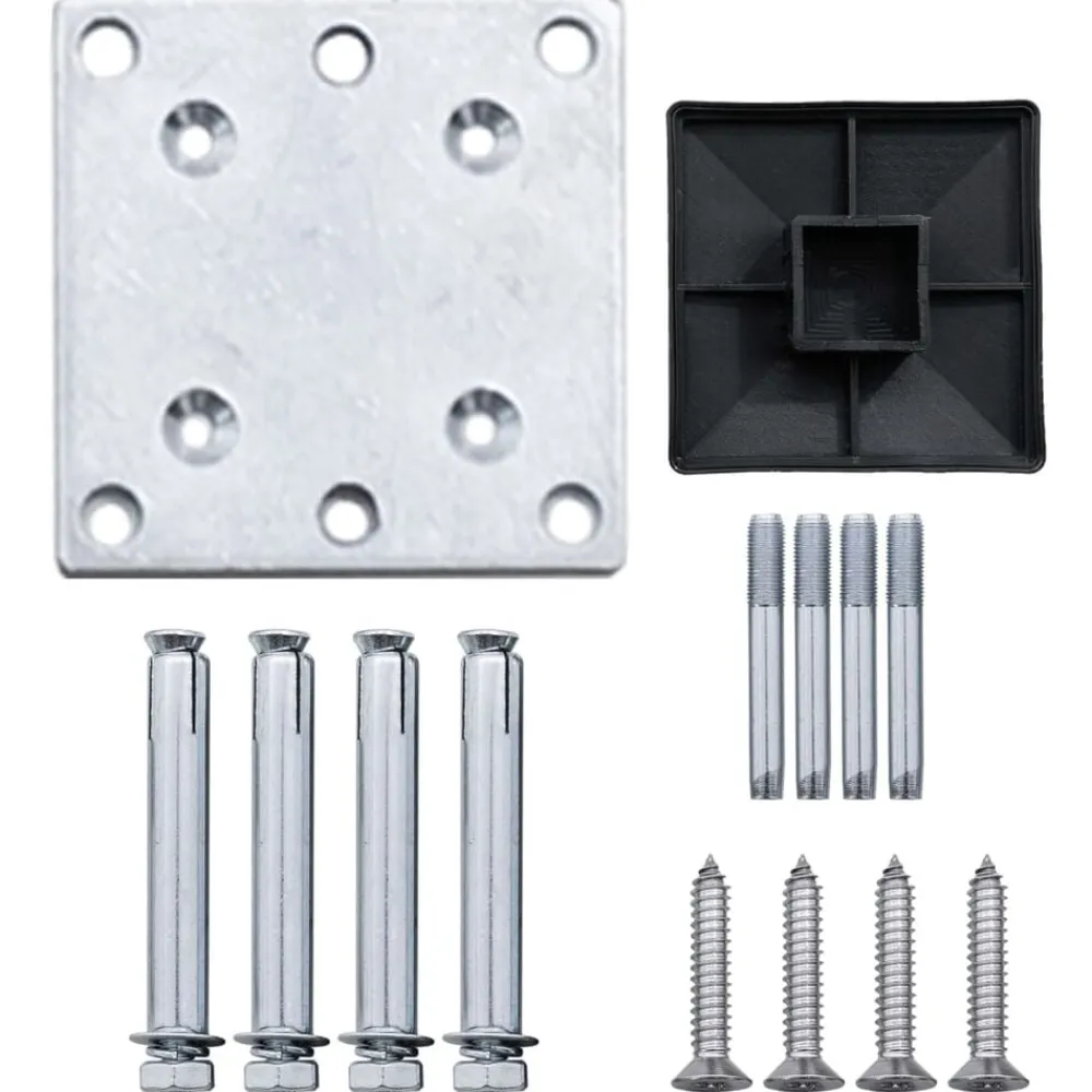 vidaXL Set de valla 1 cuadrada + 1 oblicua WPC marrón 273x186 cm Marrón New