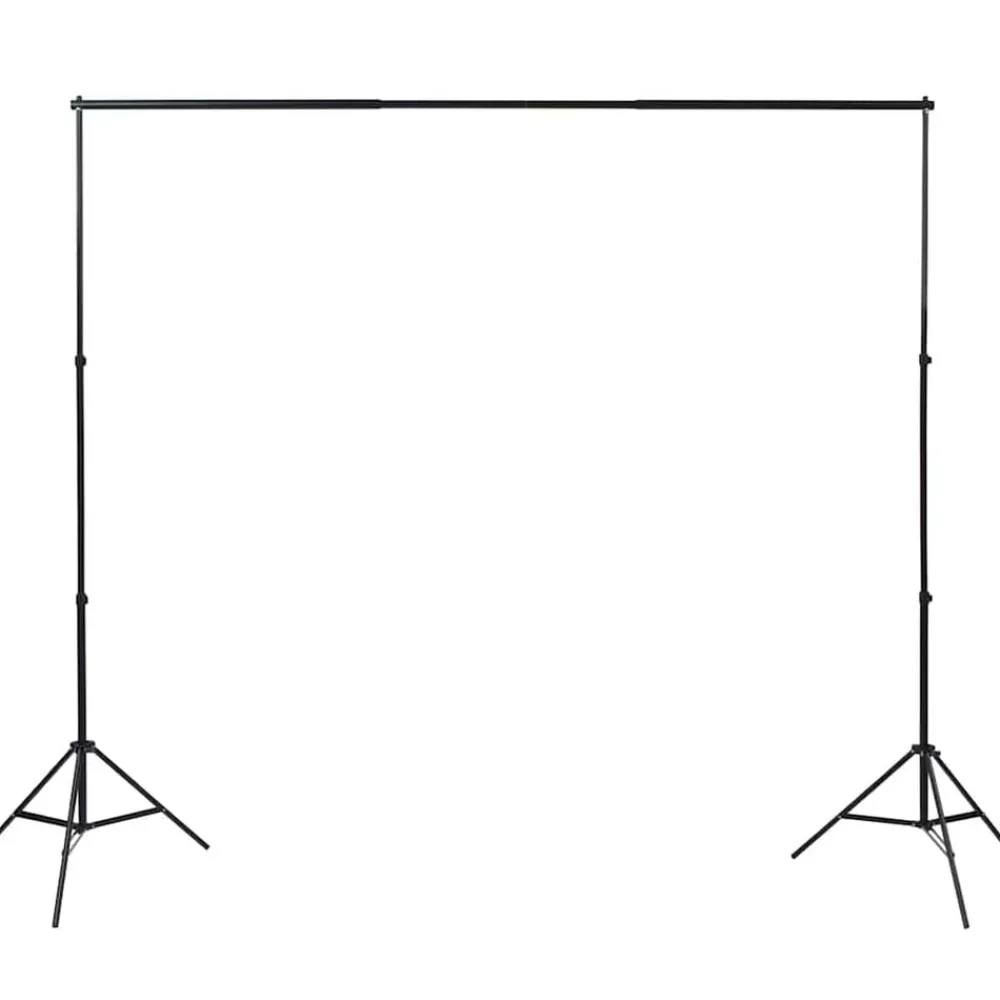 vidaXL Set estudio fotográfico con telones de fondo, focos y paraguas New