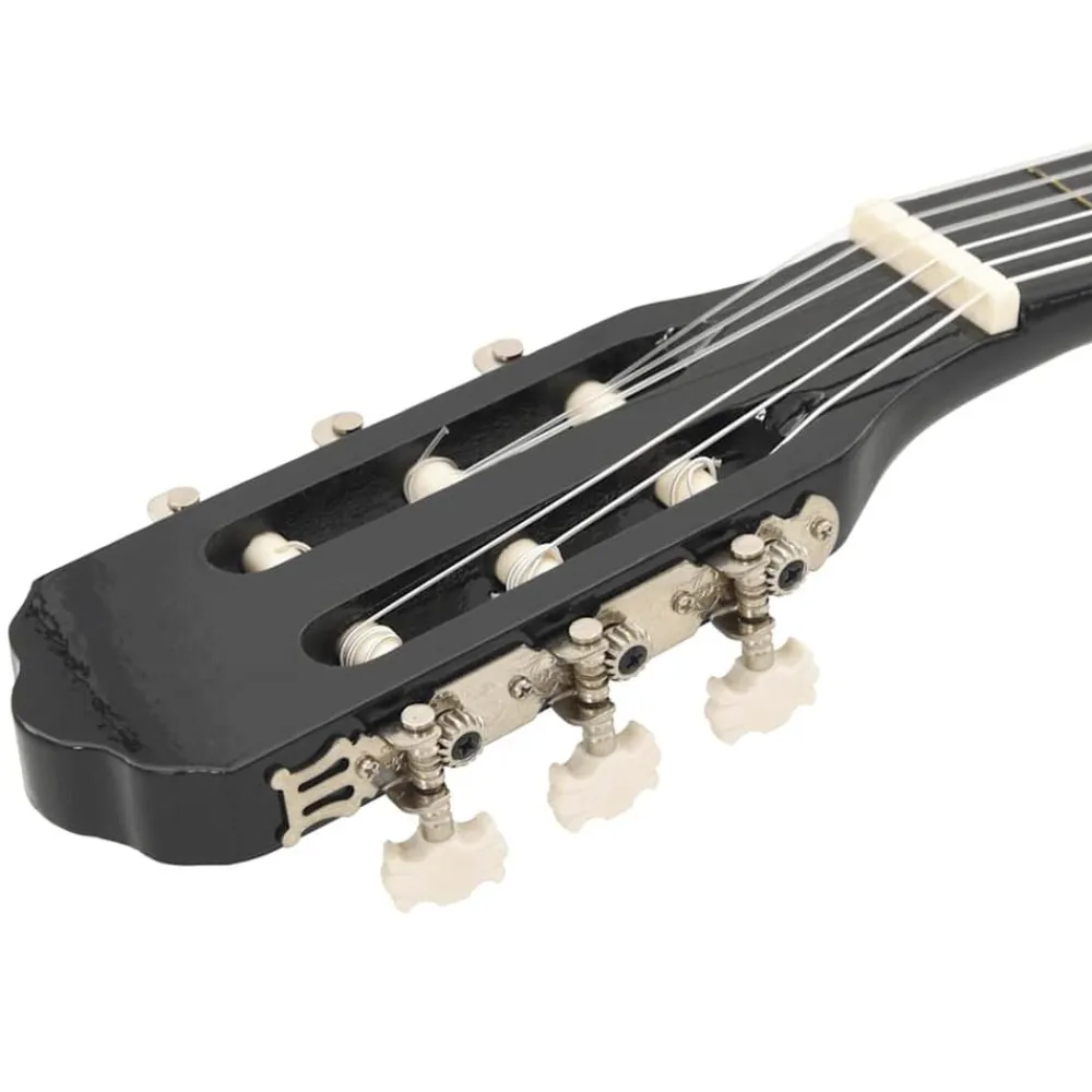 vidaXL Set guitarra occidental 12 pzas con ecualizador 6 cuerdas Negro Online