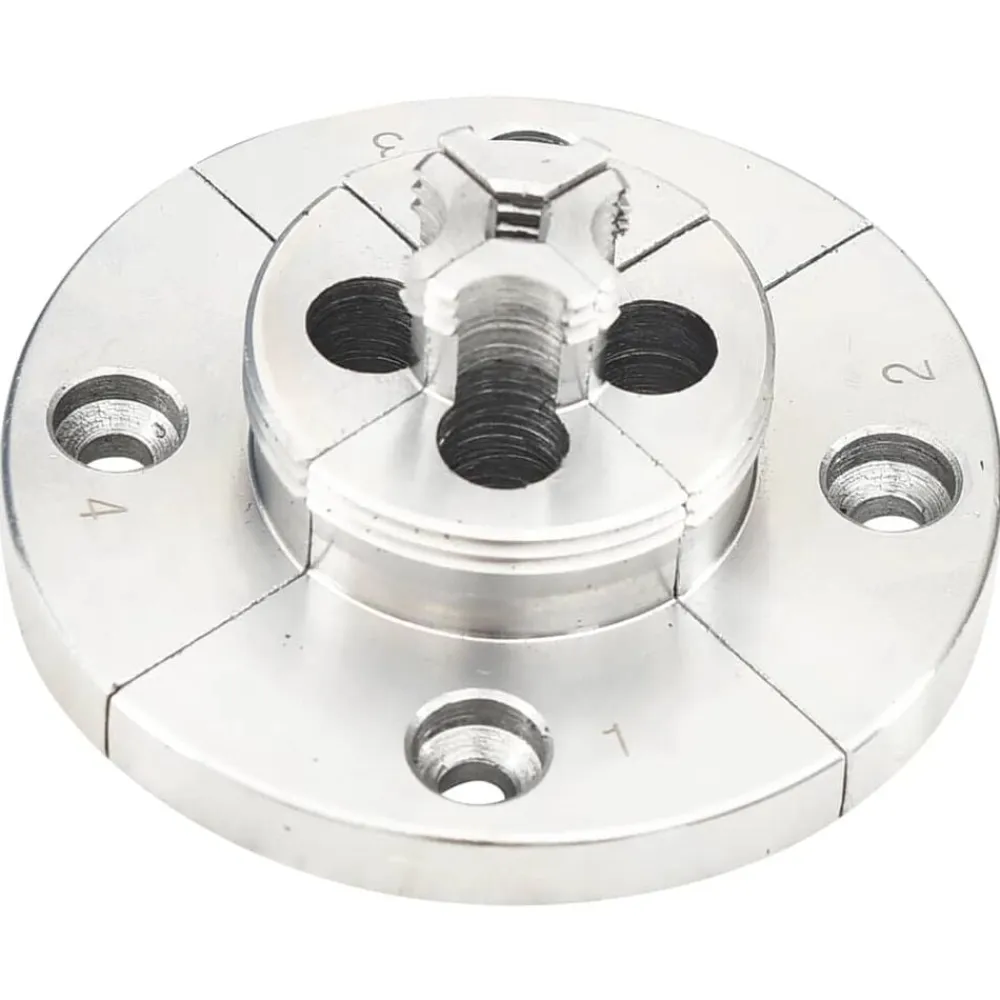 vidaXL Herramientas-Set mandriles de mordazas centradoras para madera acero 3,75"