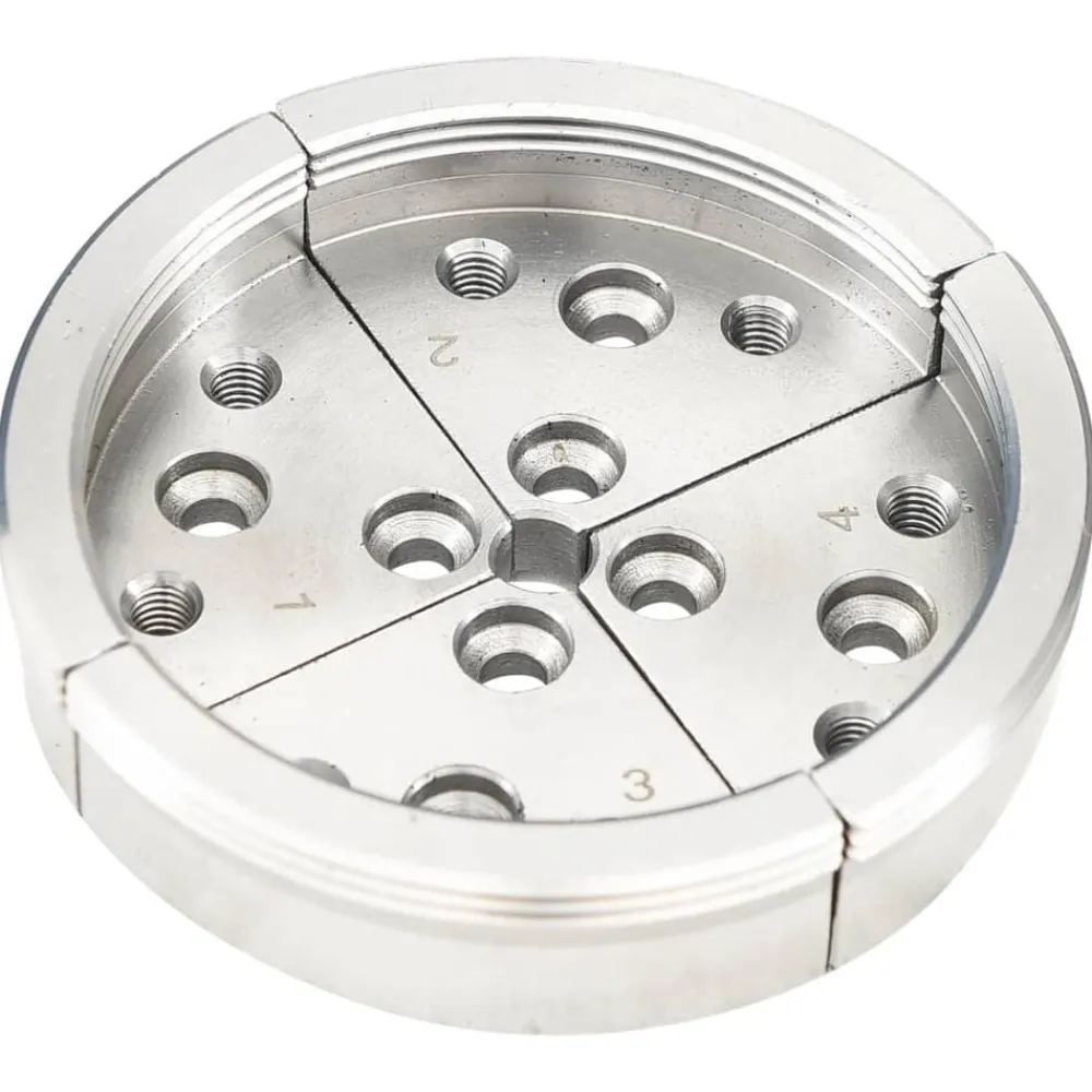 vidaXL Herramientas-Set mandriles de mordazas centradoras para madera acero 3,75"