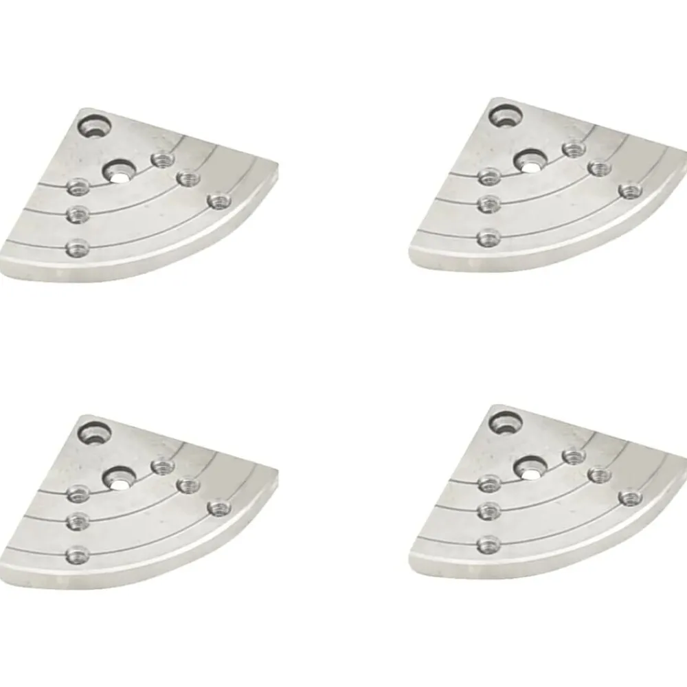 vidaXL Herramientas-Set mandriles de mordazas centradoras para madera acero 3,75"