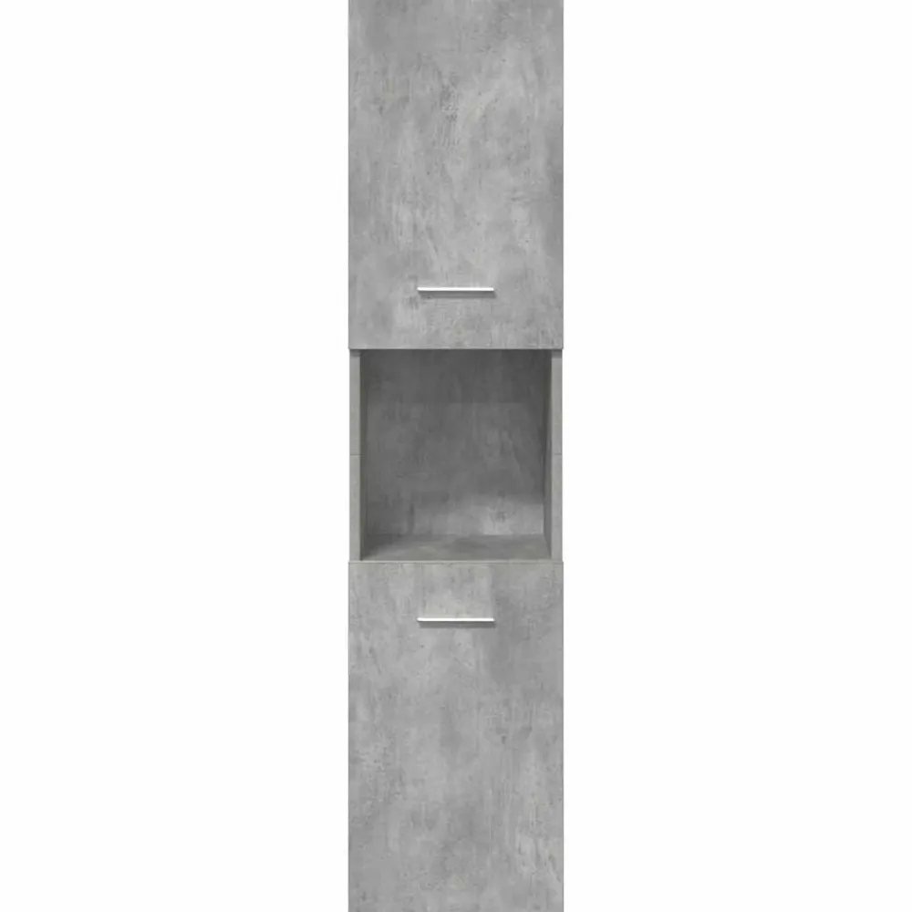 vidaXL Conjuntos De Muebles-Set muebles de baño 5 piezas madera ingeniería gris hormigón