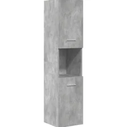 vidaXL Conjuntos De Muebles-Set muebles de baño 5 piezas madera ingeniería gris hormigón