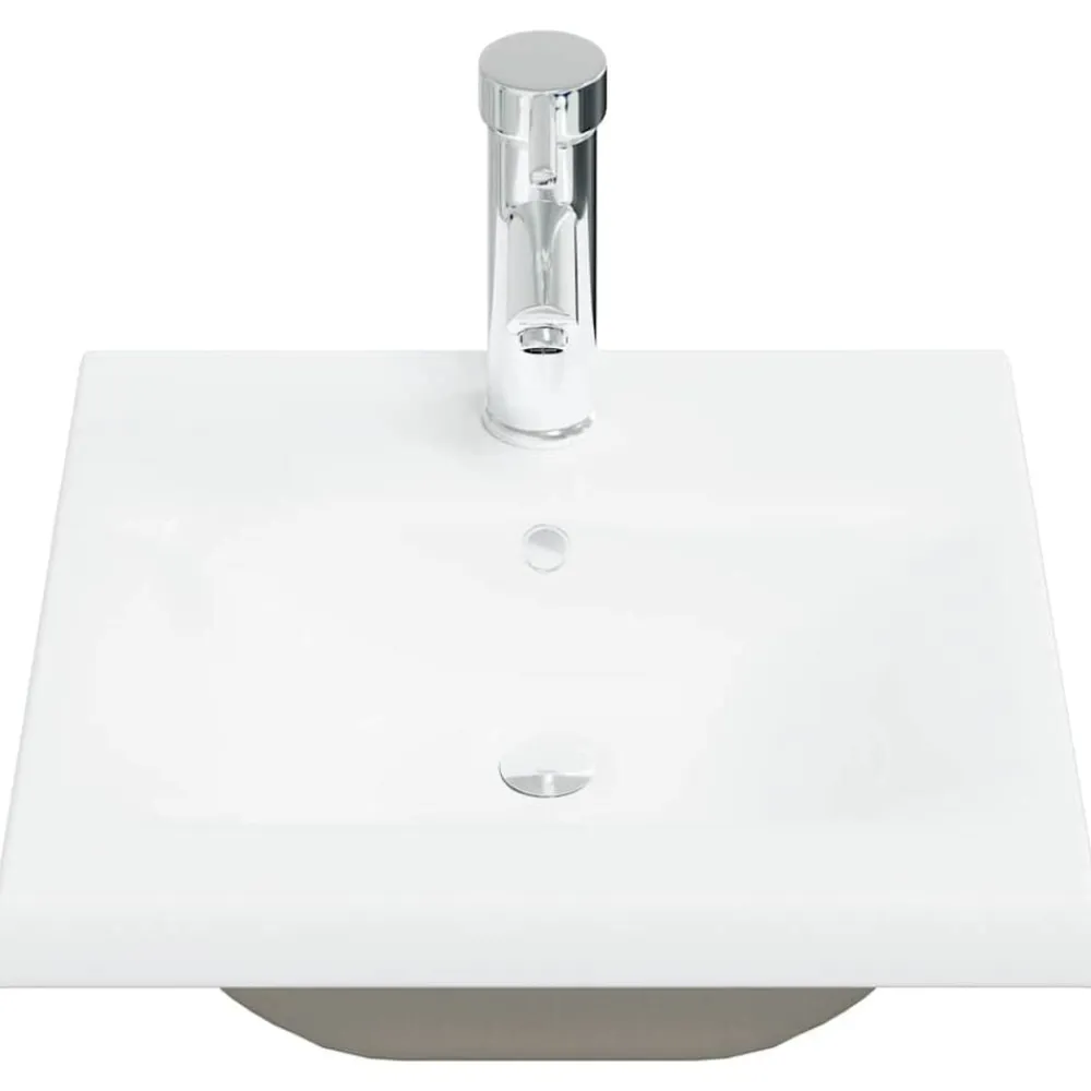vidaXL Conjuntos De Muebles-Set muebles de baño 5 piezas madera ingeniería gris hormigón