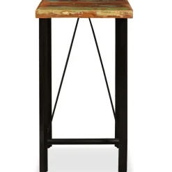 vidaXL Set muebles de bar 3 piezas madera maciza reciclada Sale