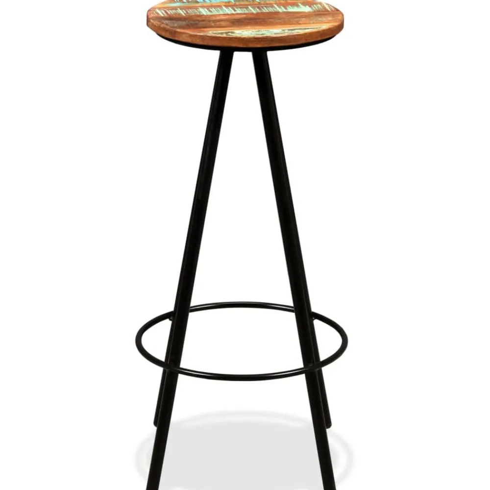 vidaXL Set muebles de bar 3 piezas madera maciza reciclada Sale