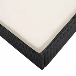 vidaXL Muebles De Jardín-Set muebles de jardín 2 piezas y cojines ratán sintético