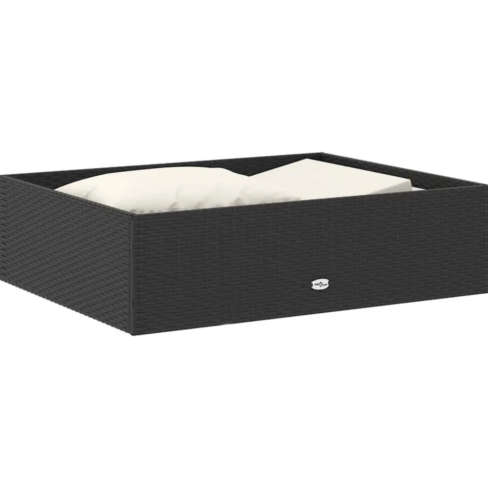 vidaXL Muebles De Jardín-Set muebles de jardín 2 piezas y cojines ratán sintético