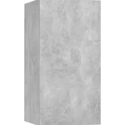 vidaXL Set muebles de salón TV 4 pzas madera ingeniería gris hormigón Gris hormigón Outlet