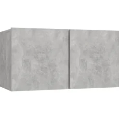 vidaXL Muebles Tv-Set muebles de salón TV 7 pzas madera ingeniería gris hormigón