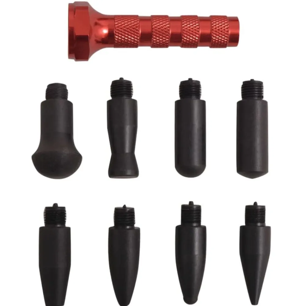 vidaXL Set reparación de abolladuras sin pintura acero inox 28 piezas Hot