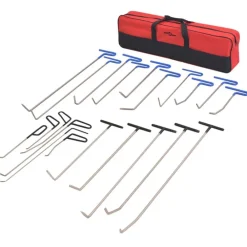 vidaXL Equipo & Herramientas De Taller-Set reparación de abolladuras sin pintura acero inox 21 piezas
