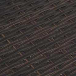 vidaXL Set sofás de jardín 3 piezas y cojines ratán sintético marrón Marrón y crema