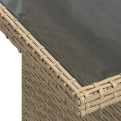 vidaXL Set sofás de jardín 7 piezas y cojines ratán sintético beige beige y gris