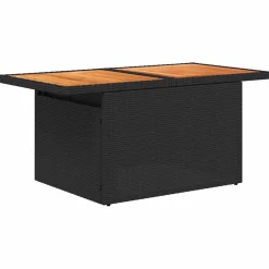 vidaXL Set sofás jardín y cojines 6 pzas ratán sintético acacia Negro Sale