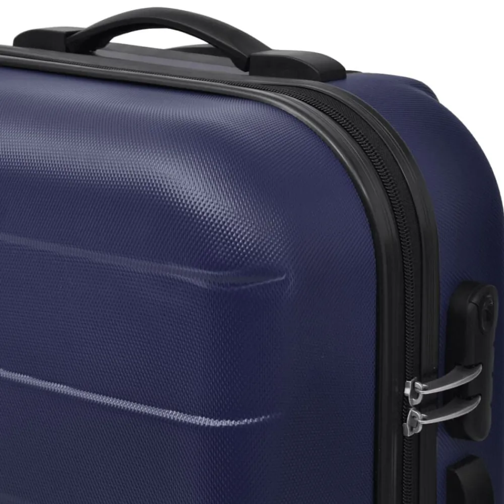 vidaXL Set Trolley Maleta Rígida Tres Uds. Azul Online