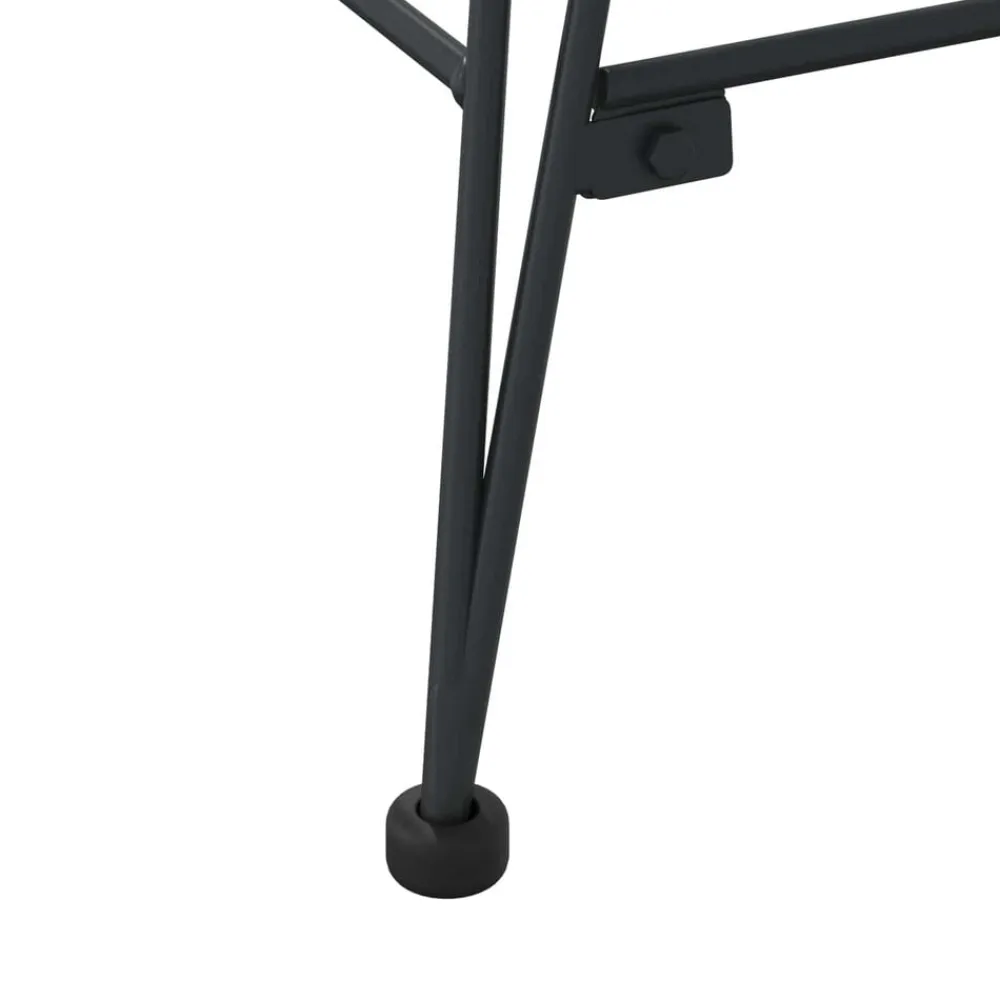 vidaXL Silla de Bar 2 pcs 44,5 x 54,5 x 97,5 cm Ratan e Hierro Negro Online