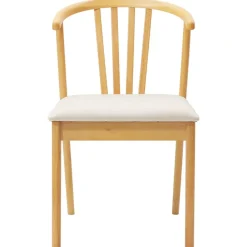 vidaXL Silla de comedor 2 pcs Madera de caucho sólida Natural y claro Best