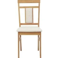 vidaXL Silla de comedor 2 pcs claro Madera de Caucho Sólido Natural y Clearance