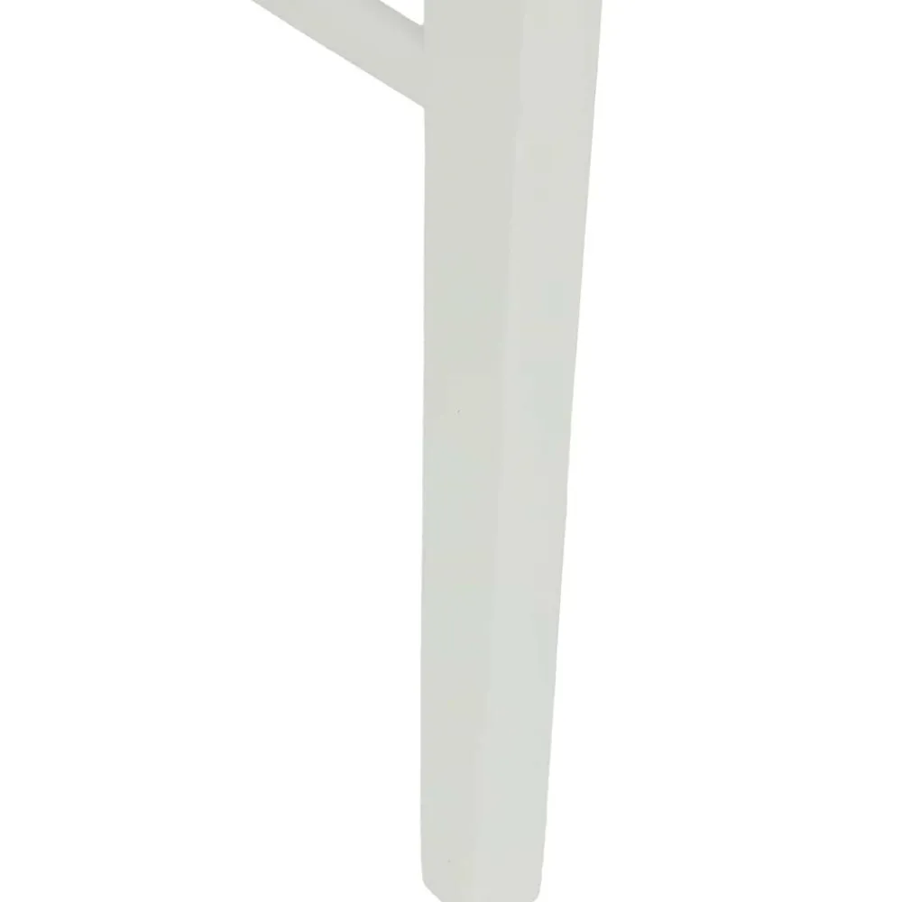 vidaXL Silla de comedor 2 pcs Madera de Caucho Sólido White Outlet