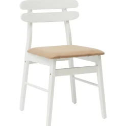 vidaXL Sillas-Silla de comedor 2 pcs y marrón Madera de Caucho Sólido
