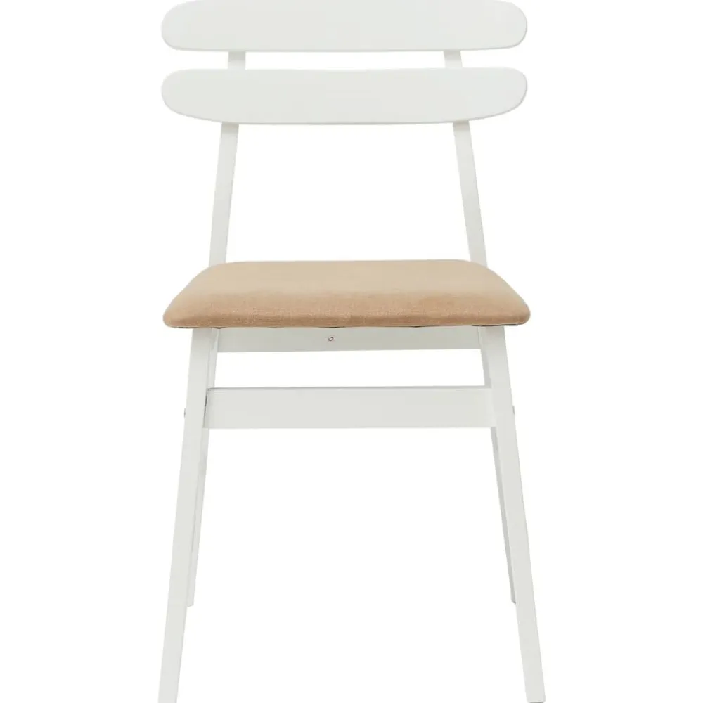 vidaXL Sillas-Silla de comedor 2 pcs y marrón Madera de Caucho Sólido