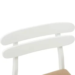 vidaXL Sillas-Silla de comedor 2 pcs y marrón Madera de Caucho Sólido