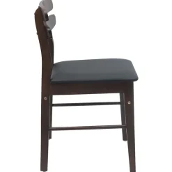 vidaXL Silla de comedor 2 pcs Marrón claro y negro marr&oacute;n claro y negro Discount