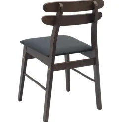 vidaXL Silla de comedor 2 pcs Marrón claro y negro marr&oacute;n claro y negro Discount