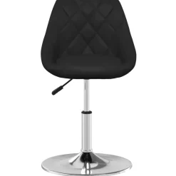 vidaXL Silla de comedor de cuero sintético negra Negro Online
