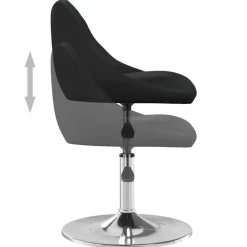 vidaXL Silla de comedor de cuero sintético negra Negro Online