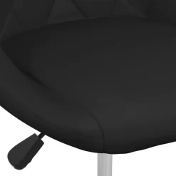 vidaXL Silla de comedor de cuero sintético negra Negro Online