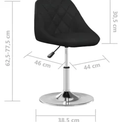 vidaXL Silla de comedor de cuero sintético negra Negro Online