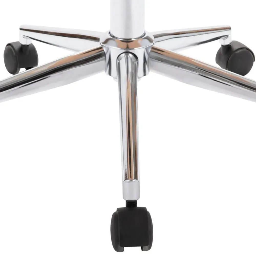 vidaXL Sillas-Silla de comedor giratoria madera curvada cuero sintético
