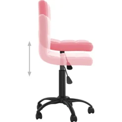 vidaXL Sillas-Silla de comedor giratoria de terciopelo