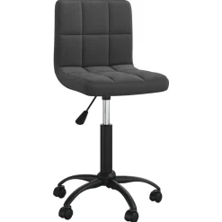 vidaXL Silla de comedor giratoria de terciopelo Negro Online