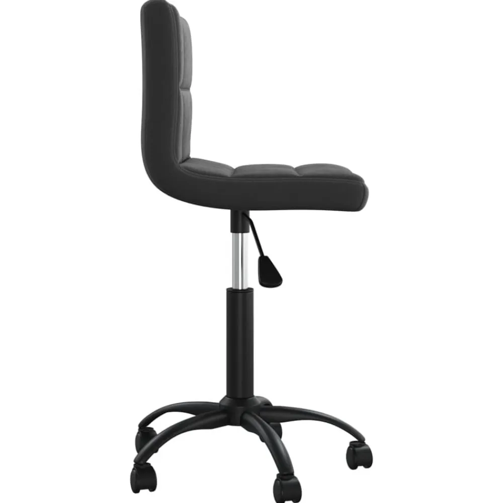 vidaXL Silla de comedor giratoria de terciopelo Negro Online