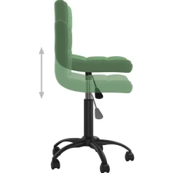 vidaXL Sillas-Silla de comedor giratoria de terciopelo
