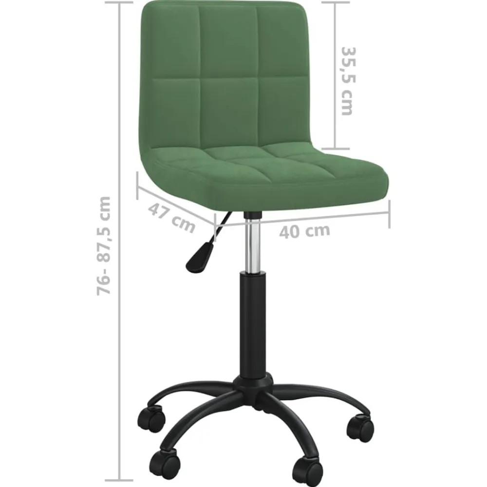 vidaXL Sillas-Silla de comedor giratoria de terciopelo