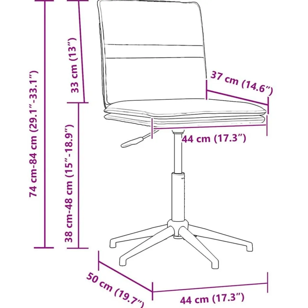 vidaXL Sillas-Silla de comedor terciopelo