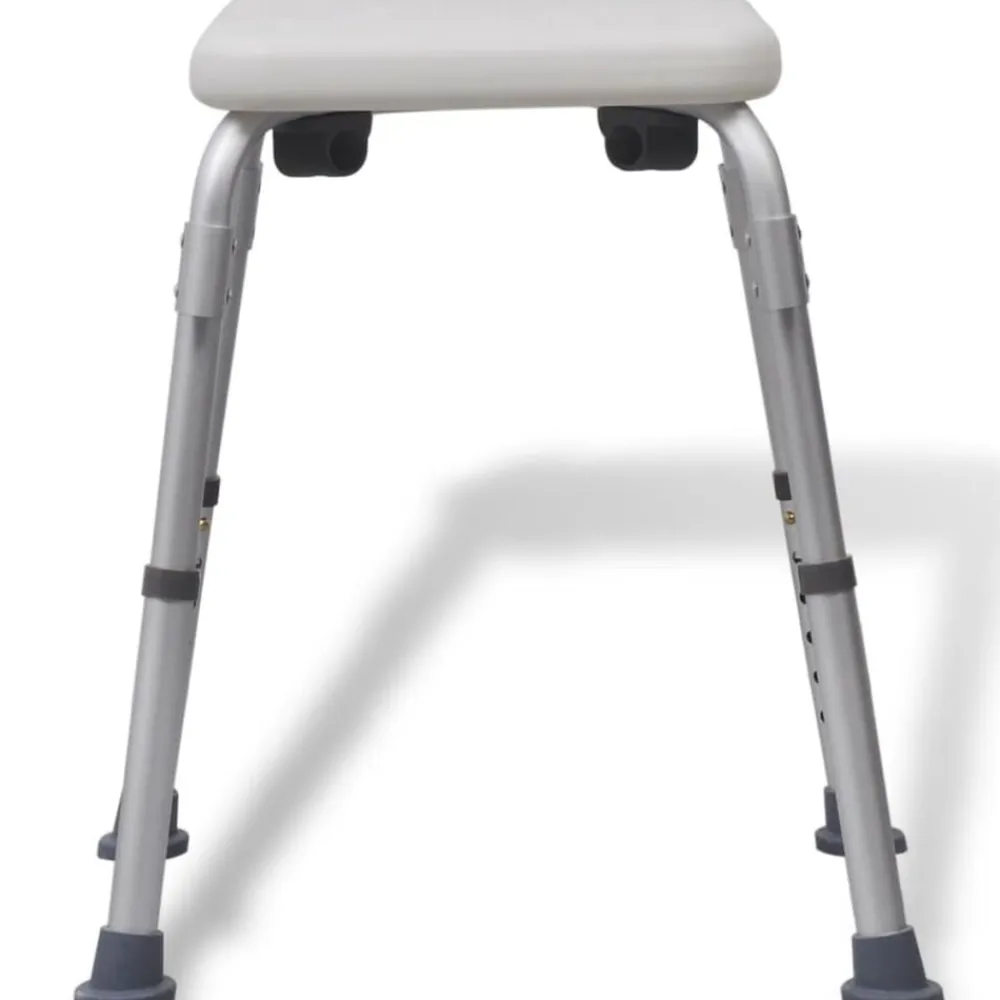 vidaXL Silla de ducha de aluminio blanco Sale
