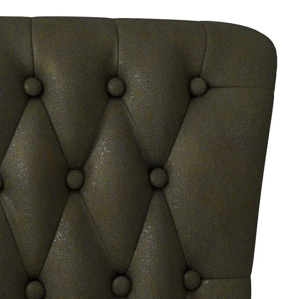 vidaXL Silla de estilo zueco Verde militar 56,5 x 70 x 110 cm Verde ejército Sale
