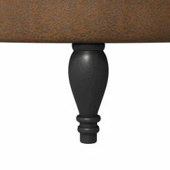 vidaXL Sillas-Silla de estilo zueco Marrón 56,5 x 70 x 110 cm